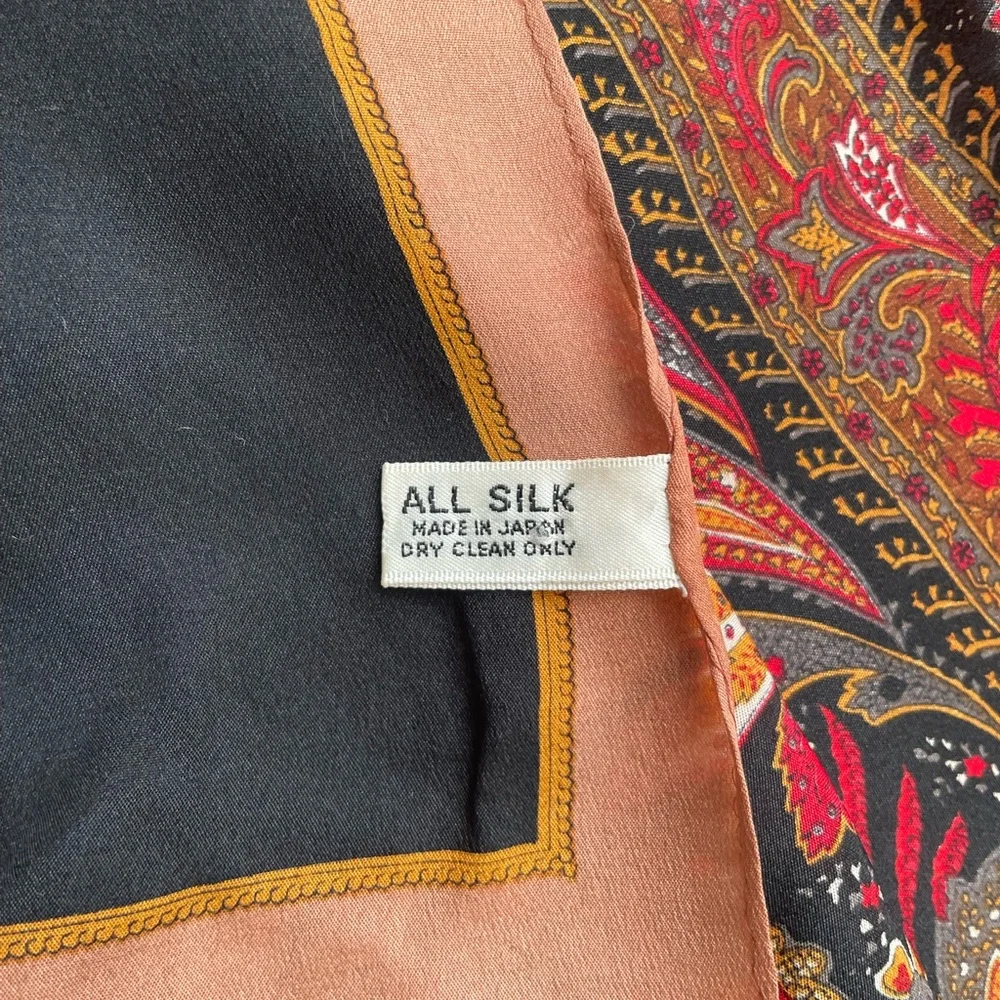 Baar and Beards Floral‎ Paisley Silk Scarf